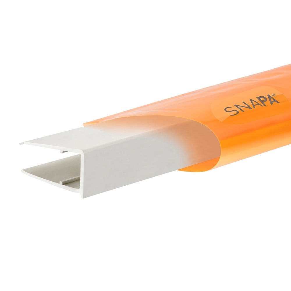 Product image for Snapa PVC Drip Trim White 2.1m 10mm