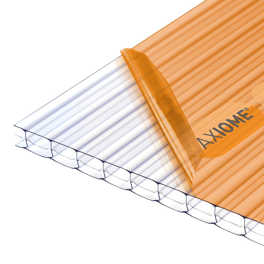 Product image for 16mm Axiome Clear Multiwall Polycarbonate 1050 x 3000mm