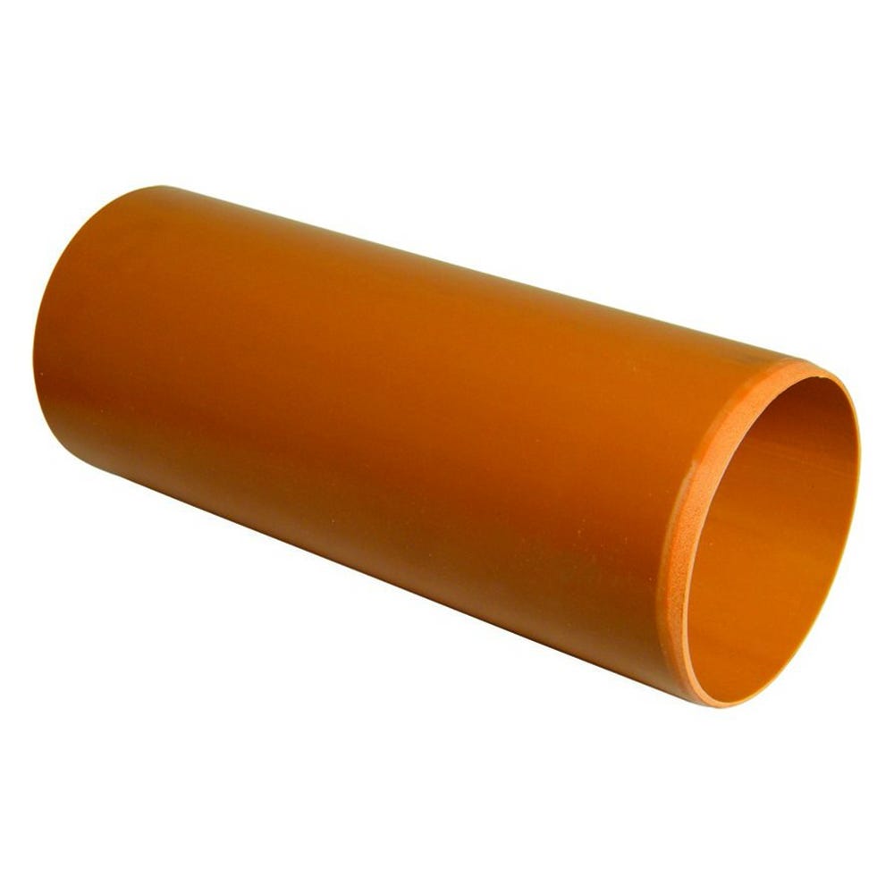 Image of FloPlast Plain Ended Underground Pipe 110mm x 3m