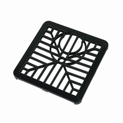 150mm x 150mm FloPlast Underground Spare Square Gully Grid Black