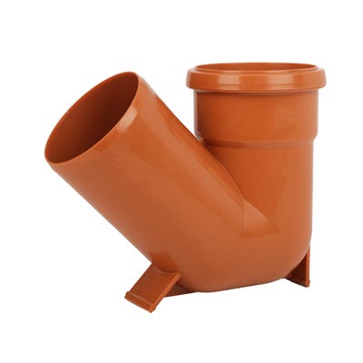 110mm FloPlast Underground 45° Universal Gully Trap Single Socket