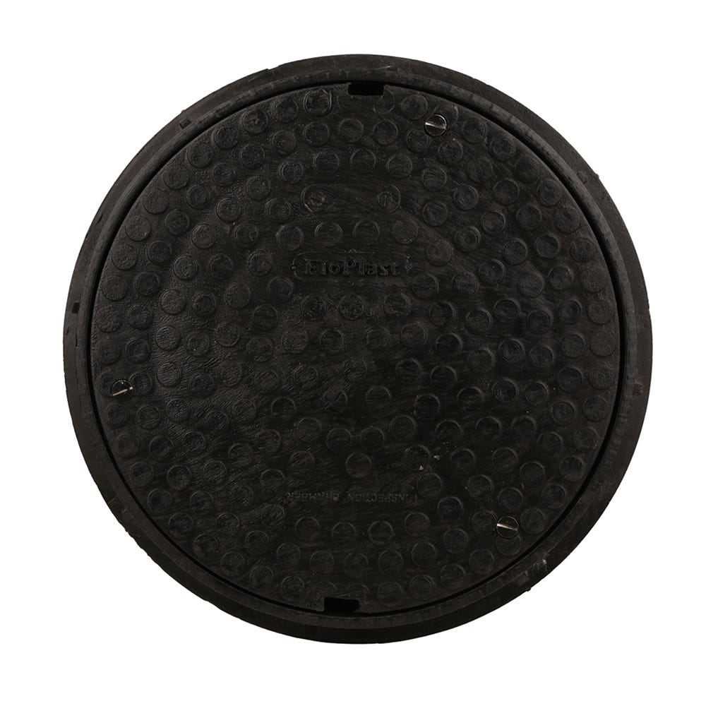 300mm Ø FloPlast Round Sealed Plastic Screw Down Cover A15