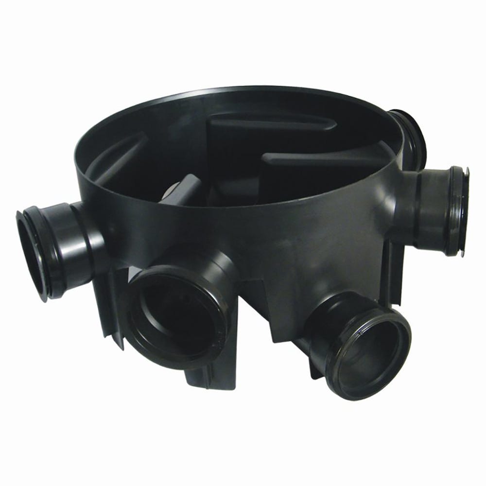Product image for FloPlast Push-Fit 5-Inlet Fixed Inspection Chamber Base 450mm