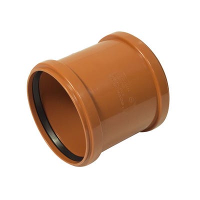 160mm FloPlast Underground Coupling Double Socket