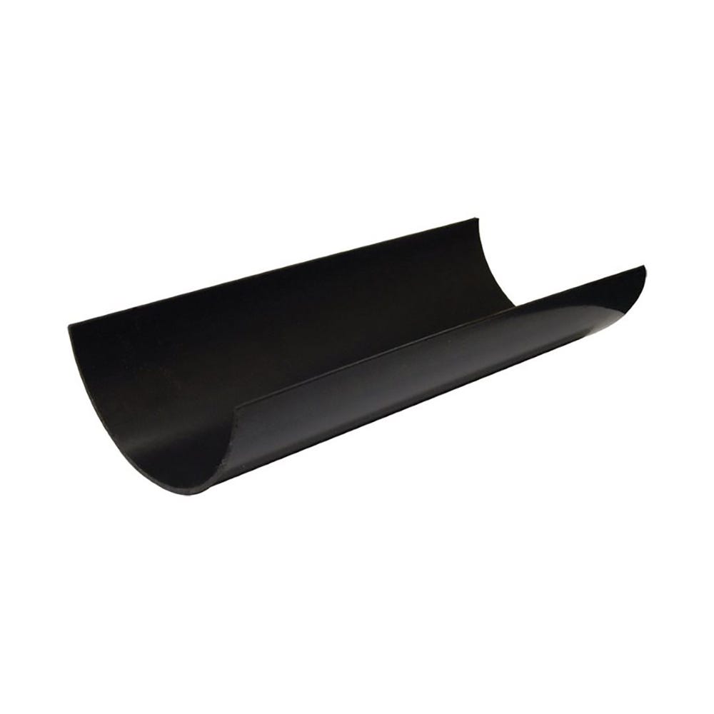 112mm FloPlast Half Round Gutter 2000mm Black