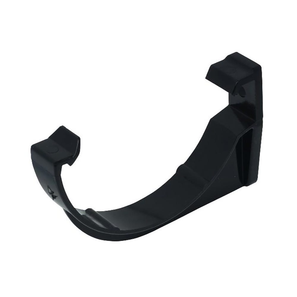 Image of FloPlast Black Half round Fascia Bracket (Dia) 112mm 1