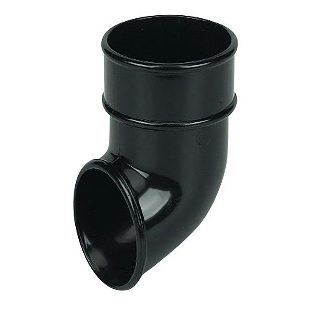 Image of FloPlast Black 68mm Round Downpipe Shoe