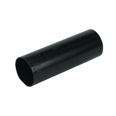 68mm FloPlast Round Downpipe 2500mm Black