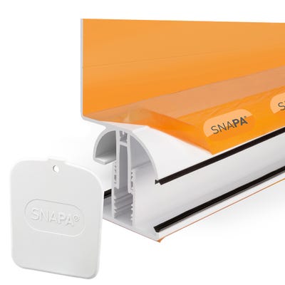 Snapa Wall Glazing Bar To Suit 10mm & 16mm Twinwall/Triplewall Including End Cap