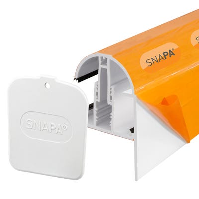 Snapa Gable Bar To Suit 10mm & 16mm Twinwall/Triplewall Including End Cap