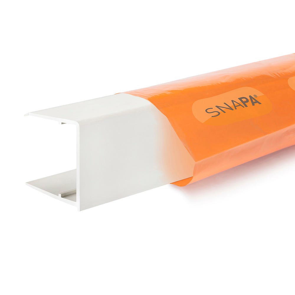 Snapa 25mm PVC Drip Trim White 2.1m 