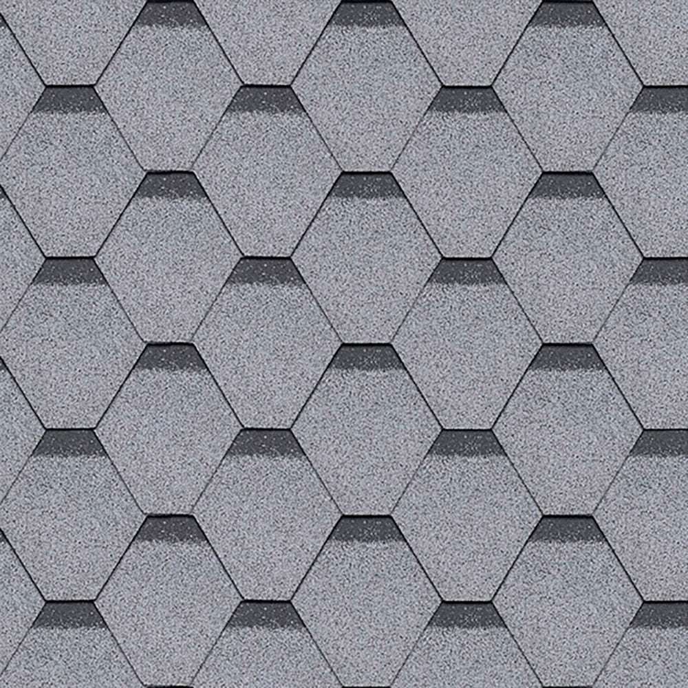 Hexagonal Roofing Shingles 3m2 Grey