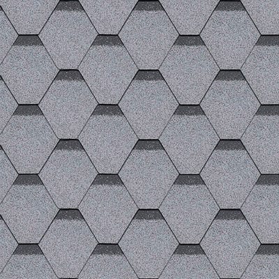 Hexagonal Roofing Shingles 3m2 Grey