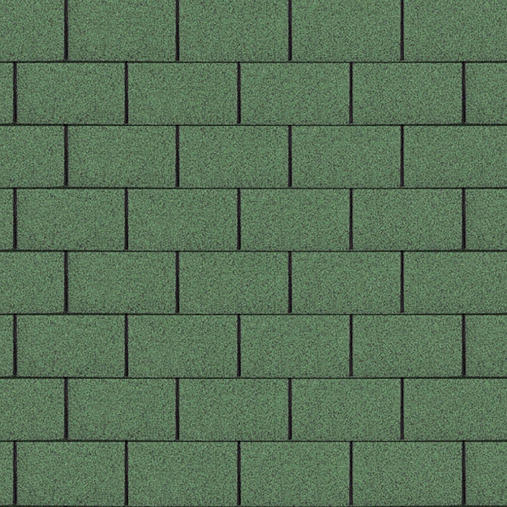 Square Roofing Shingles 3m2 Green