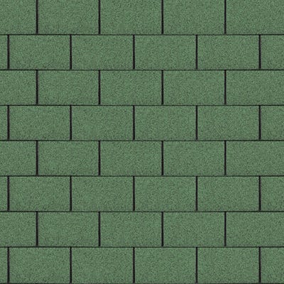 Square Roofing Shingles 3m2 Green