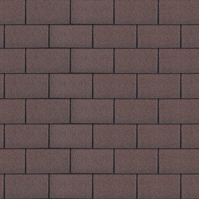 Square Roofing Shingles 3m2 Brown