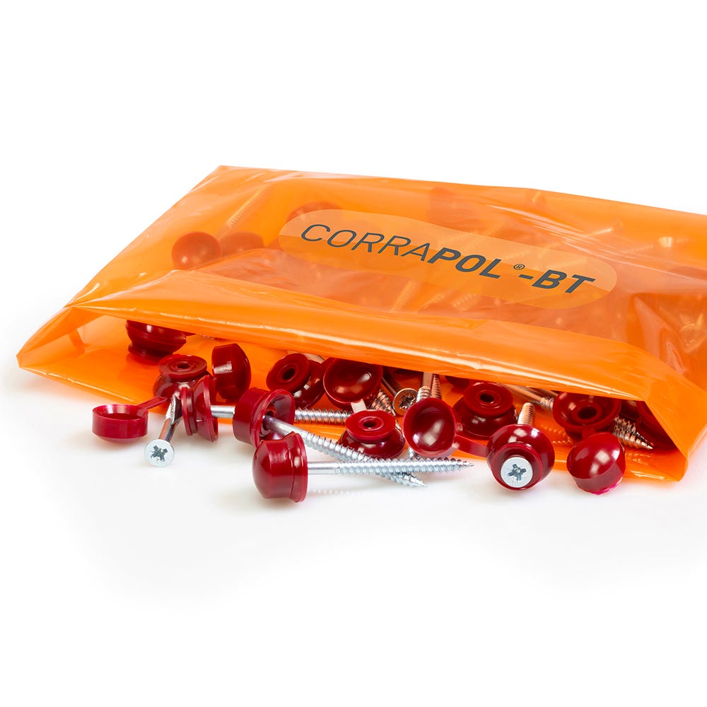 Corrapol-BT 60mm Screw Cap Fixings Pack of 50