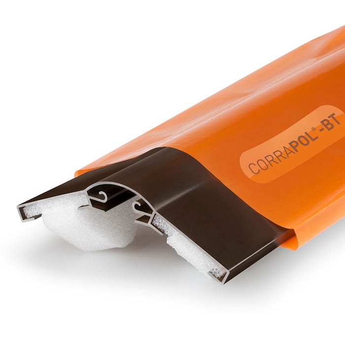 2m Corrapol-BT Aluminium Super Ridge Bar Set Brown