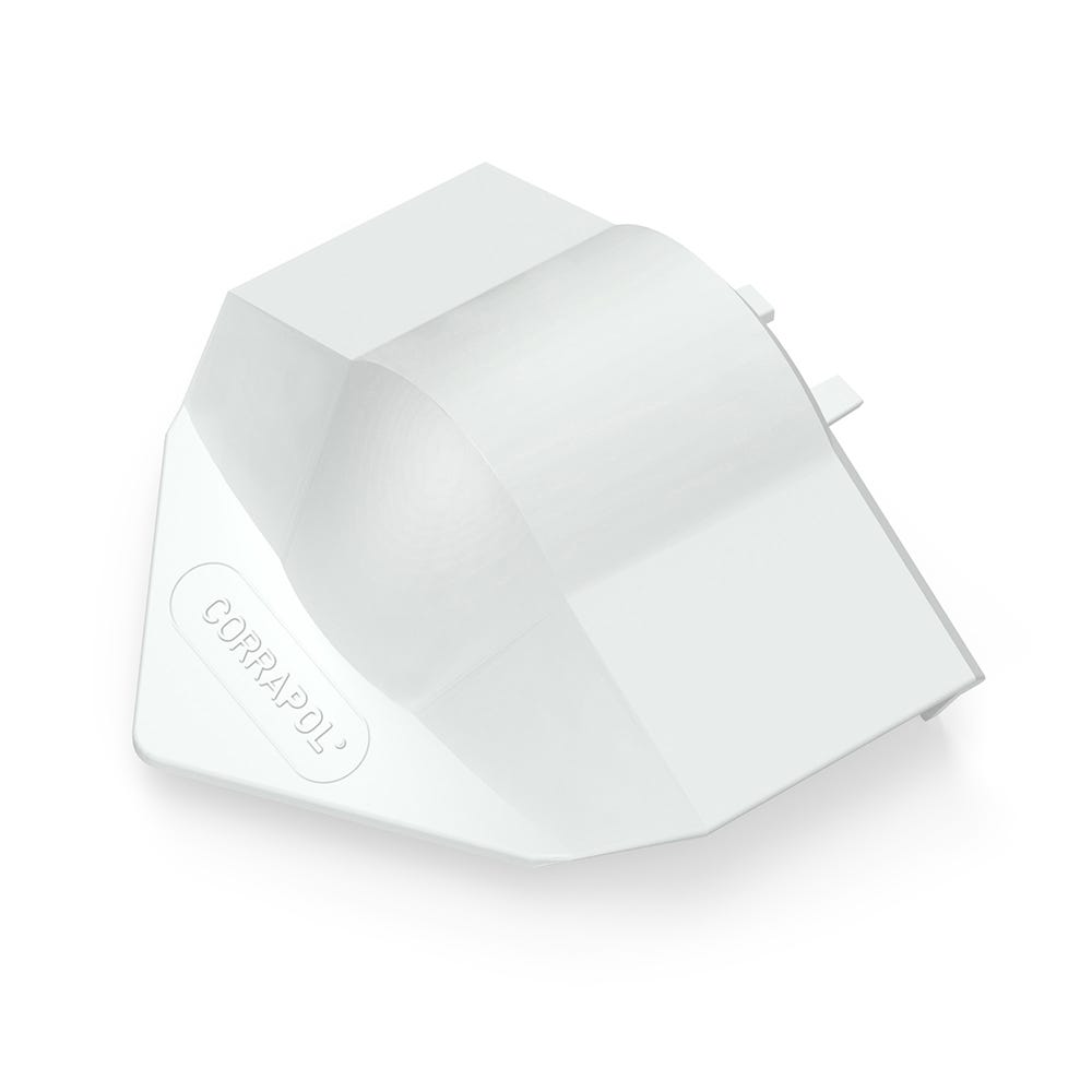 Corrapol Super Ridge End Cap White