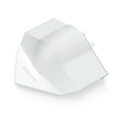 Corrapol Super Ridge End Cap White