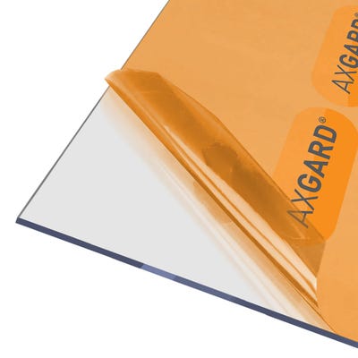 4mm Axgard Clear UV Protect Polycarbonate 620mm x 2500mm