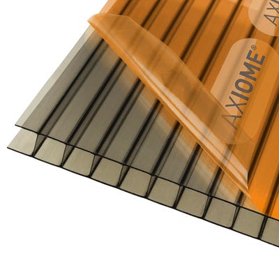 10mm Axiome Bronze Twinwall Polycarbonate 690 x 3000mm