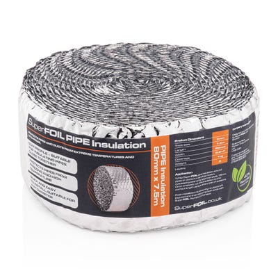 80mm x 7.5m SuperFOIL SFBA Pipe Wrap Foil Insulation