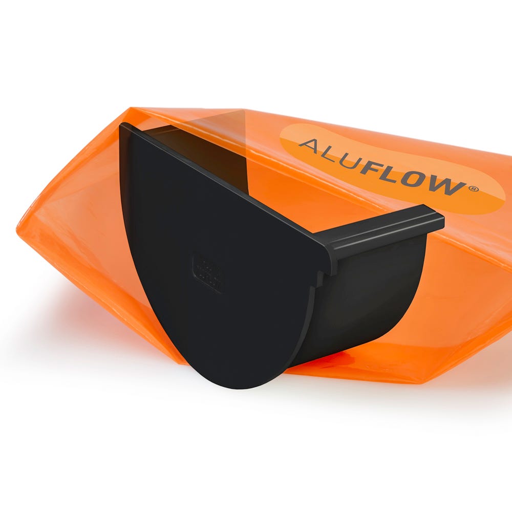 Aluflow Gutter Deepflow LH Stopend