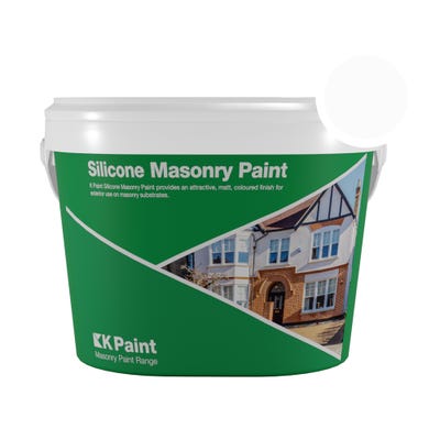 K Paint Silicone Masonry Paint Limestone White 18kg NCS 0502-Y50R