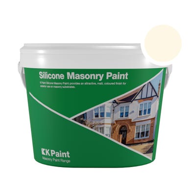 K Paint Silicone Masonry Paint Polar White 18kg NCS 0804-Y30R