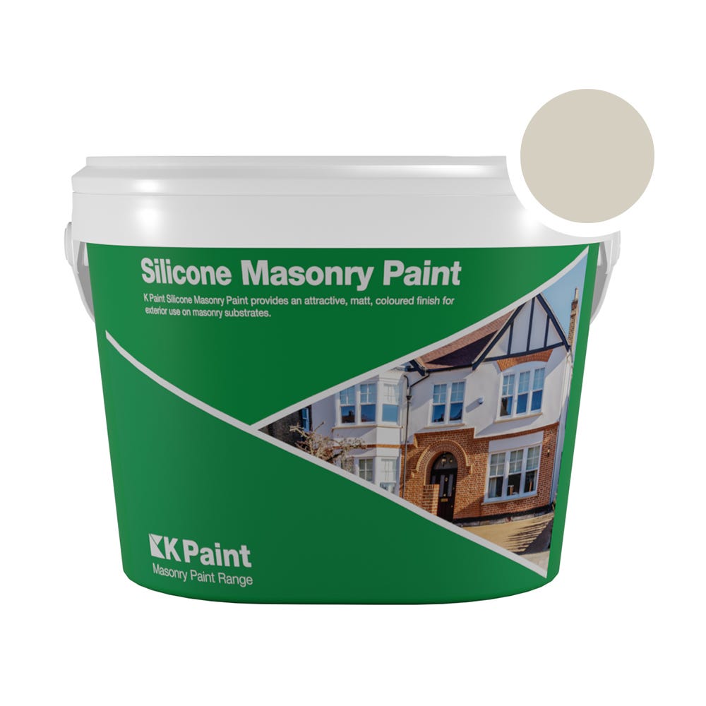 K Paint Silicone Masonry Paint Grey 18kg NCS 2502-Y