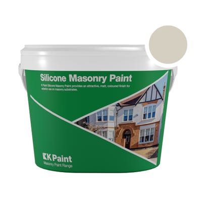 K Paint Silicone Masonry Paint Grey 18kg NCS 2502-Y