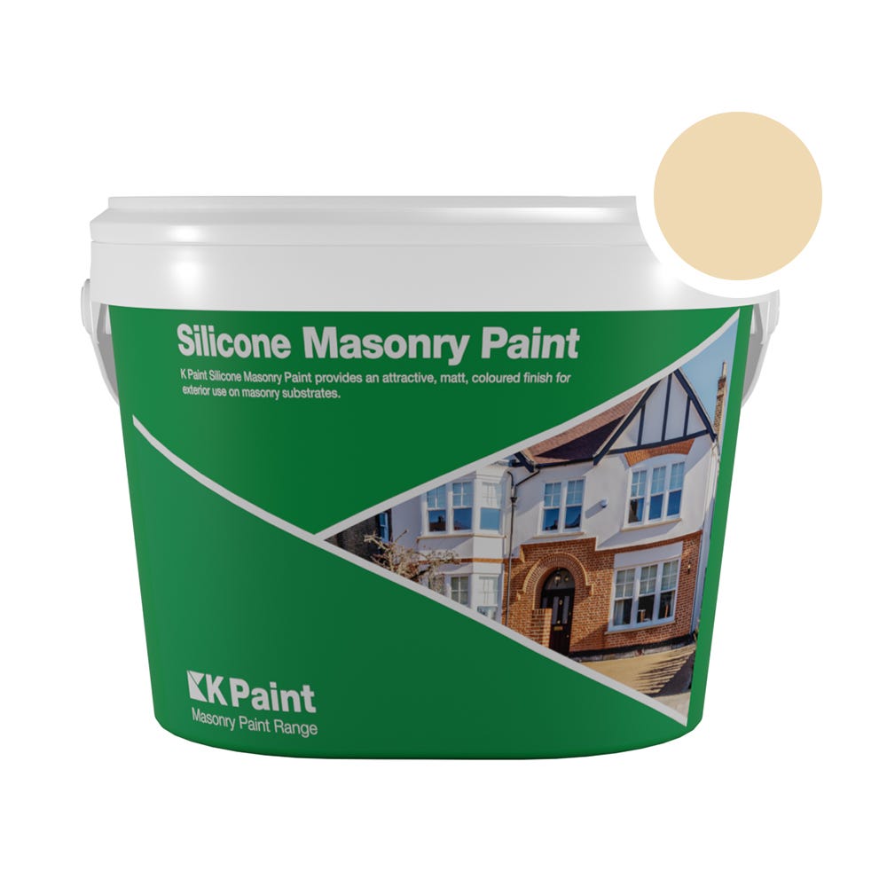 K Paint Silicone Masonry Paint Fintry Stone 18kg NCS 2010-Y30R