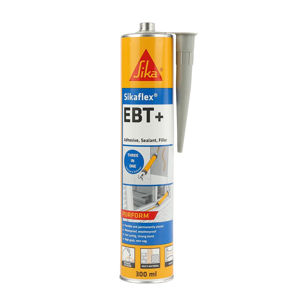 Sika Sikaflex EBT+ Adhesive, Sealant & Filler Grey 300ml