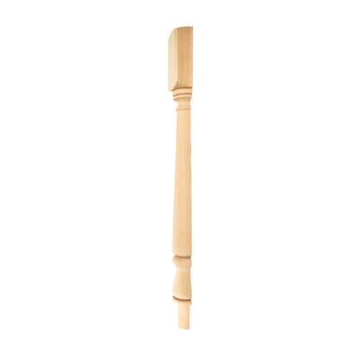 90mm Richard Burbidge Pine Tulip Half Newel Turning Post 725mm NT160/90PHALF