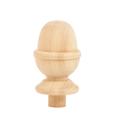 131mm x 85mm x 85mm Richard Burbidge Pine Acorn Newel Cap NC3/90P