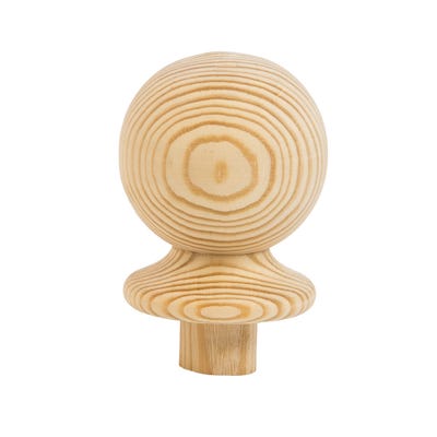 106mm x 85mm x 85mm Richard Burbidge Pine Ball Newel Cap NC2/90P