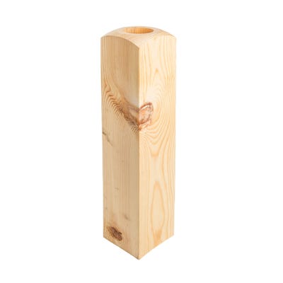 510mm x 90mm x 90mm Richard Burbidge Pine Newel Base NB510/90P