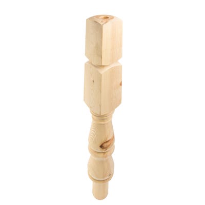 90mm Richard Burbidge Pine Tulip Newel Turning Post 710mm NT415/90P