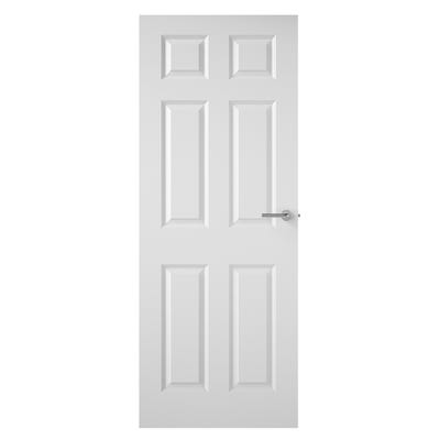 Premdor Internal White Primed Moulded Smooth 6 Panel FD30 Fire Door 1981 x 838 x 44mm