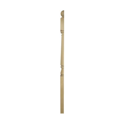 90mm Richard Burbidge Pine Tulip Half Newel Turning Post 1341mm CNP1341/90PHALF