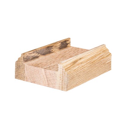 41mm Richard Burbidge White Oak Baserail 2400mm CWOBR2400/41