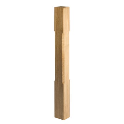 90mm Richard Burbidge White Oak Stop Chamfer Newel Post 1500mm WOSCN1500