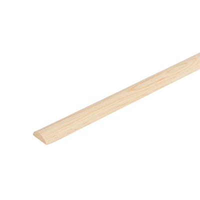 21mm x 8mm Richard Burbidge Pine Half Round Moulding 2400mm COV6015