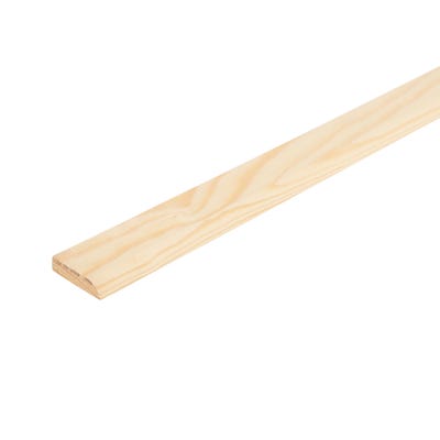 34mm x 8mm Richard Burbidge Pine Flat D Shape Moulding 2400mm COV6001