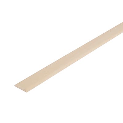 29mm x 4mm Richard Burbidge Light Hardwood D Shape Moulding 2400mm COV2003