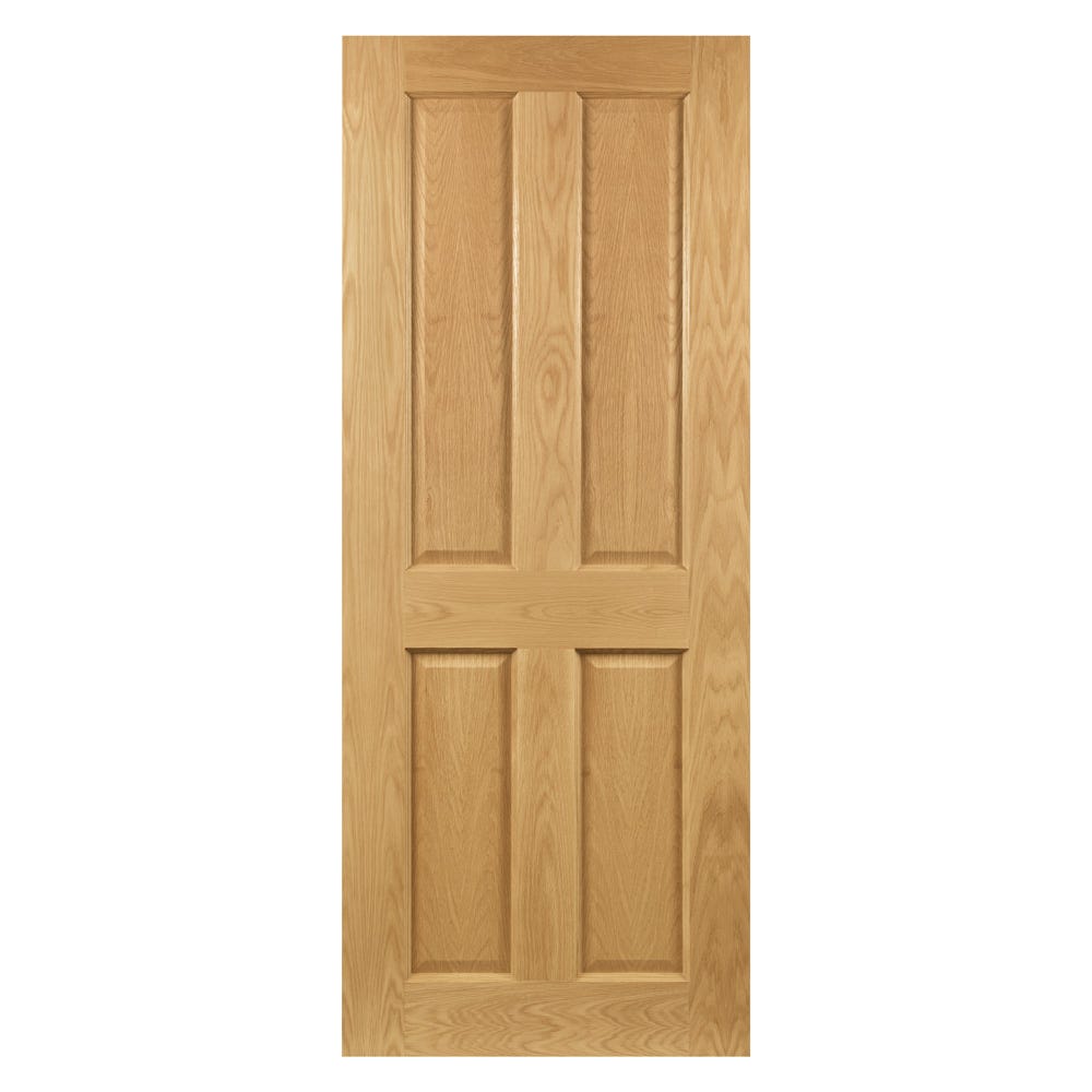 Deanta Internal Oak Bury 4 Panel FD30 Fire Door