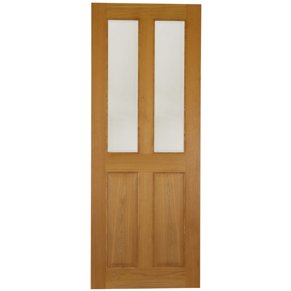 Deanta Bury 2L Oak Clear Glazed Internal Door 1981 x 762 x 35mm