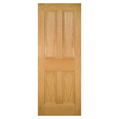 Deanta Internal Oak Kingston 4 Panel FD30 Fire Door