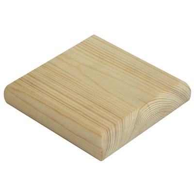 114mm x 114mm x 27mm Richard Burbidge Pine Flat Newel Cap NC8P